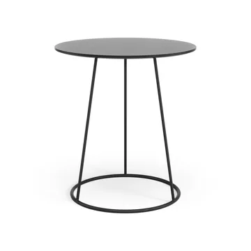 Breeze table smooth top Ø46 cm - Black - Swedese