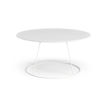 Breeze table smooth top Ø80 cm - White - Swedese