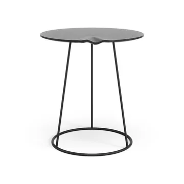 Breeze table with wave Ø46 cm - Black - Swedese