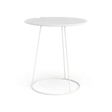 Breeze table with wave Ø46 cm - White - Swedese