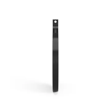 Comma Mirror round Ø40 cm - Ash black oiled - Swedese