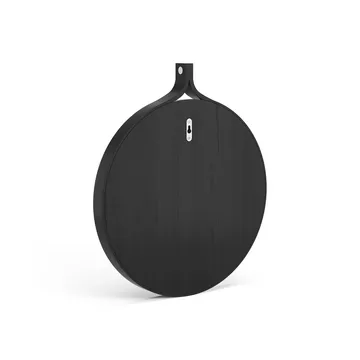 Comma Mirror round Ø40 cm - Ash black oiled - Swedese
