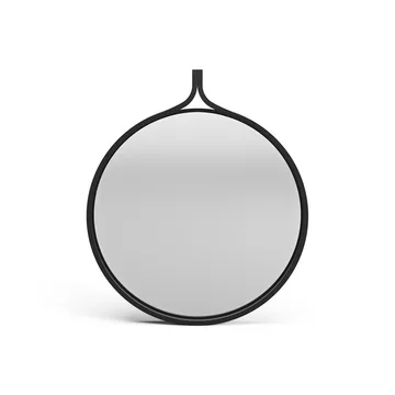 Comma Mirror round Ø40 cm - Ash black oiled - Swedese