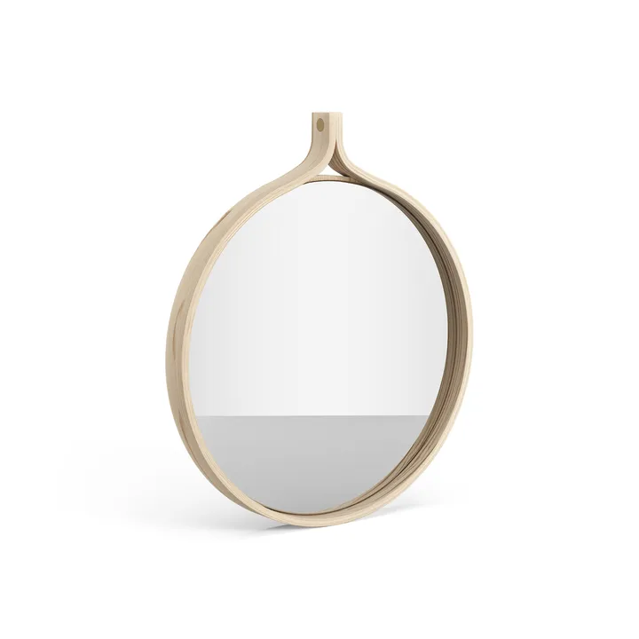 Comma Mirror round Ø40 cm - Ash lackered - Swedese