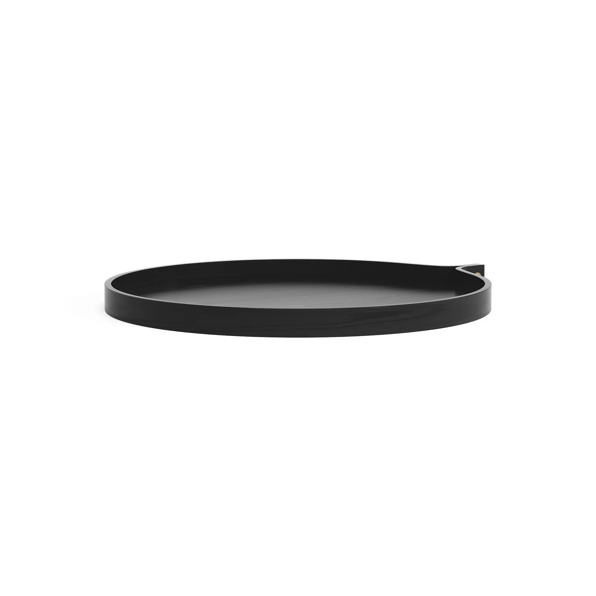 Comma tray Ø52 cm, Ash black oiled Swedese