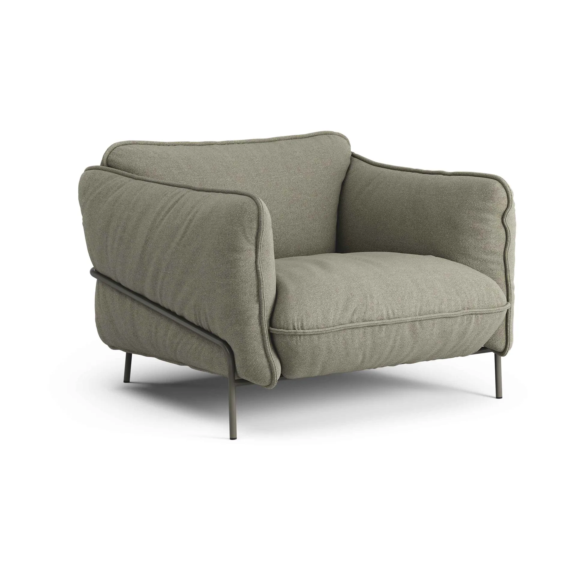 Continental armchair, Sealife Green/black-orkangrå Swedese