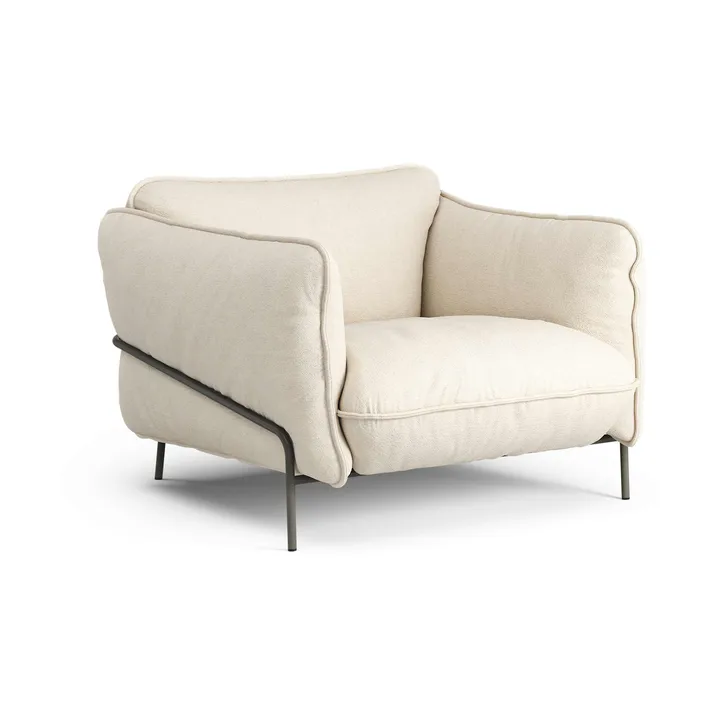 Continental armchair - Sealife Light beige/white-orkangray - Swedese