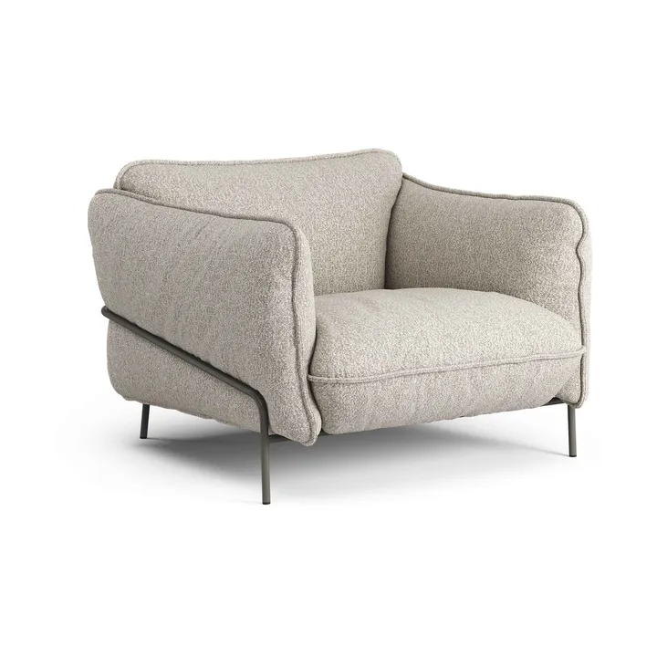 Continental armchair - Wave Cobblestone-orkangrå - Swedese