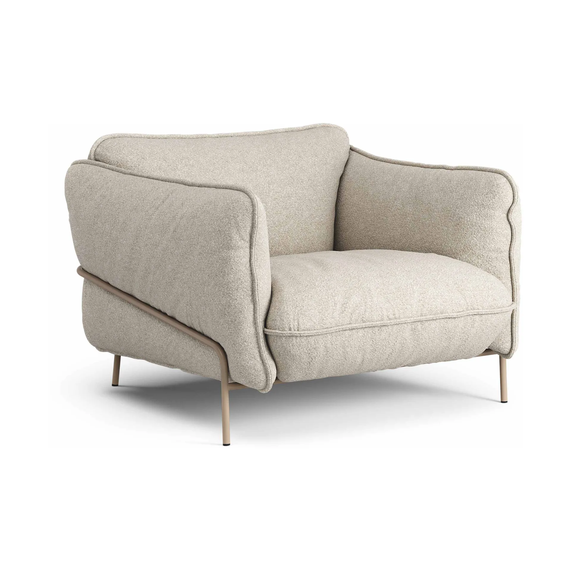 Continental armchair, Wave Sand-nutmeg Swedese