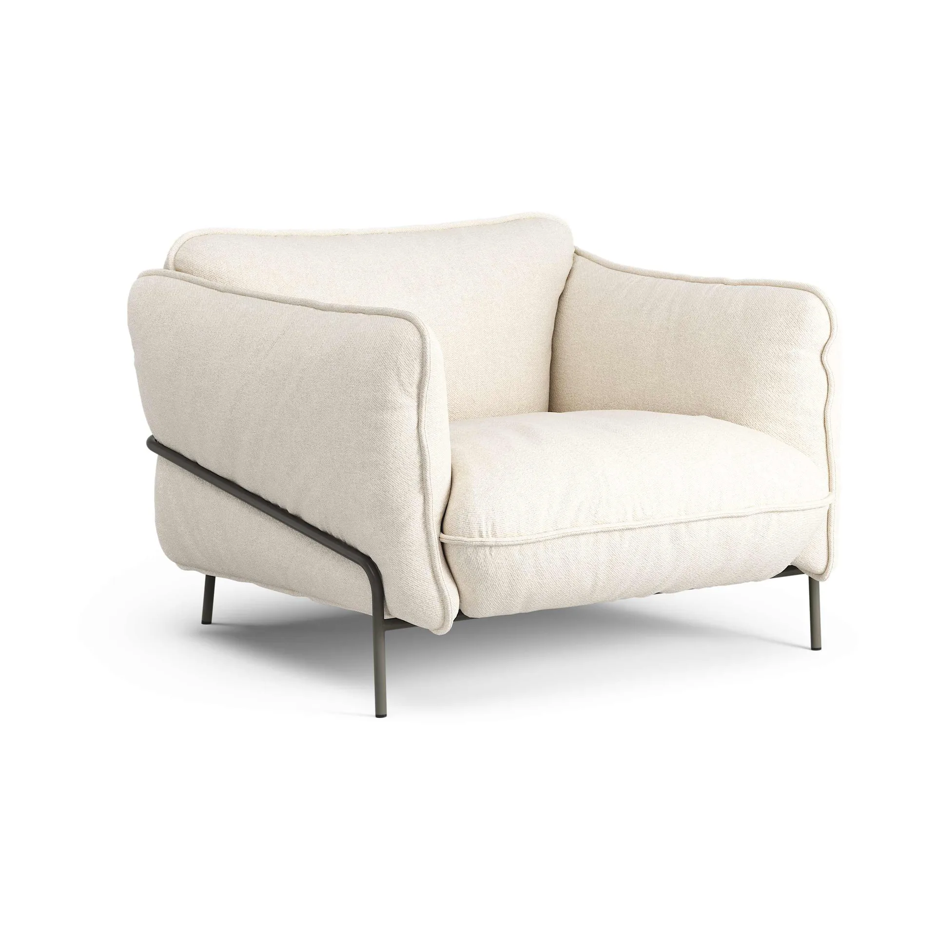 Continental armchair, Wave Sand-orkangrå Swedese