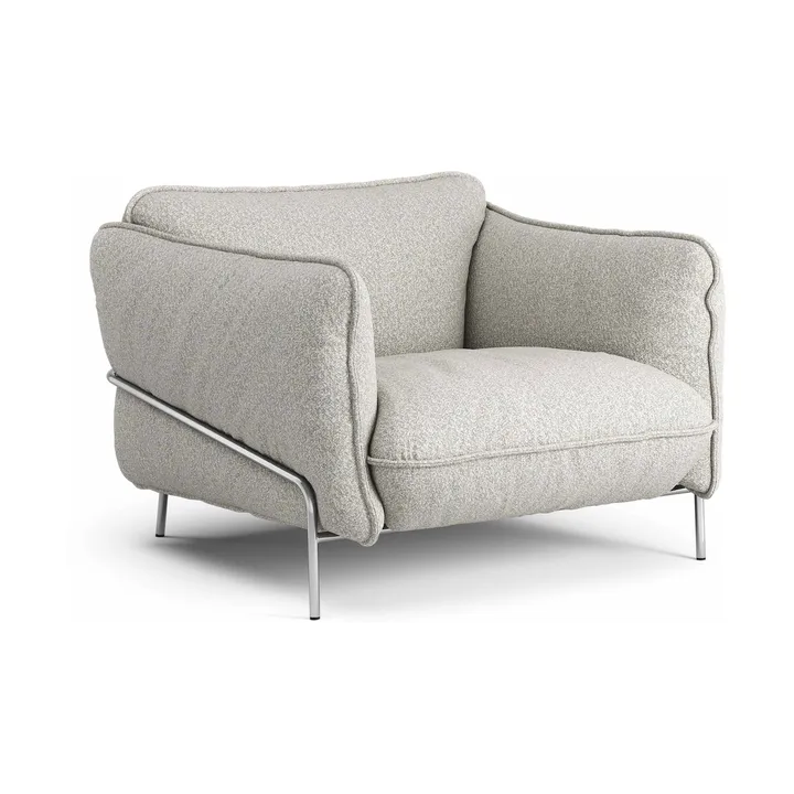 Continental armchair - Wave Sky-chromed steel - Swedese