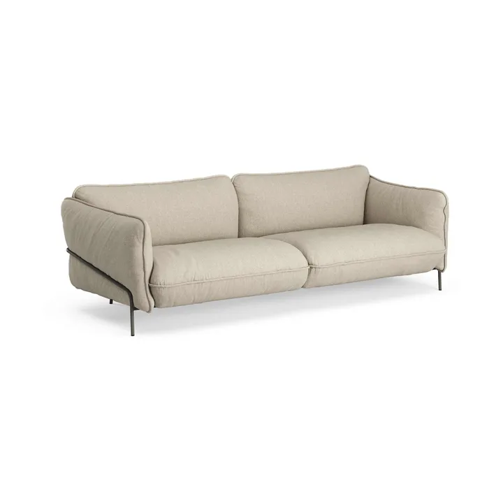 Continental sofa - Sealife Dark beige/White-orkangrå - Swedese