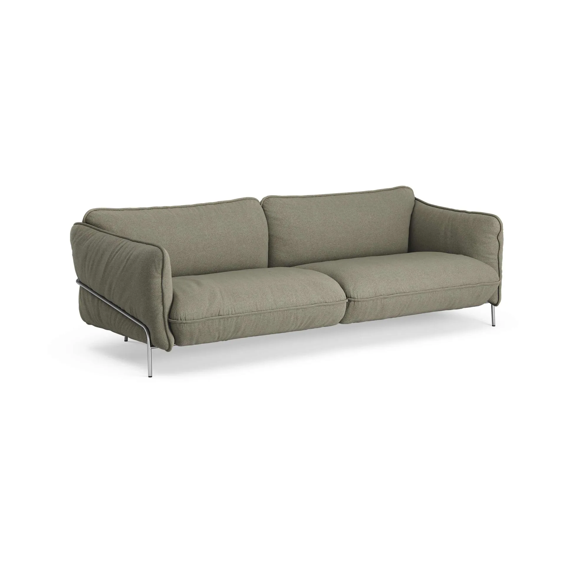 Continental sofa, Sealife Green/black-chromed steel Swedese