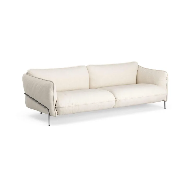 Continental sofa - Sealife Ivory/sand-chromed steel - Swedese