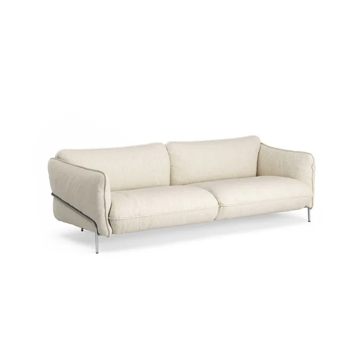 Continental sofa - Wave Champagne-chromed steel - Swedese