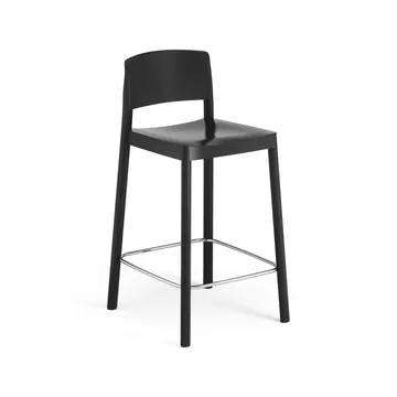 Grace bar stool 63 cm - Ash black glazed - Swedese