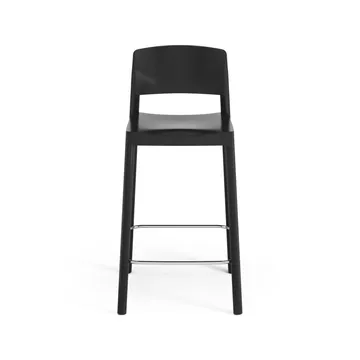 Grace bar stool 63 cm - Ash black glazed - Swedese