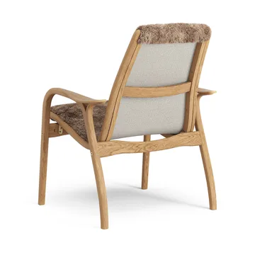 Laminett arm chair oiled oak/sheep skin - Sahara (nougat brown) - Swedese