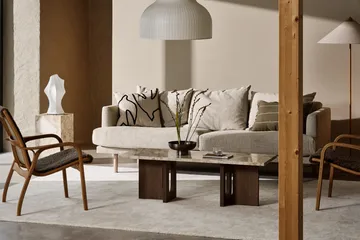 Laminett arm chair oiled oak/sheep skin - Sahara (nougat brown) - Swedese
