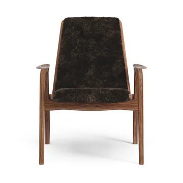 Laminett arm chair oiled walnut/sheep skin - Espresso (brown) - Swedese