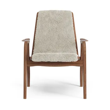 Laminett arm chair oiled walnut/sheep skin - Moonlight (beige) - Swedese