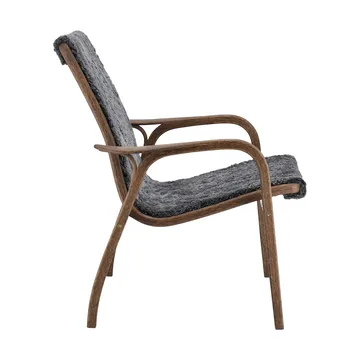 Laminett armchair oak/sheepskin Special Edition - Rubio Monocoat Chocolate-Charcoal - Swedese