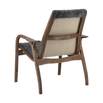 Laminett armchair oak/sheepskin Special Edition - Rubio Monocoat Chocolate-Charcoal - Swedese