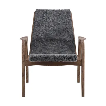 Laminett armchair oak/sheepskin Special Edition - Rubio Monocoat Chocolate-Charcoal - Swedese