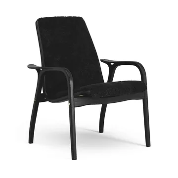 Laminett armchair - Sheepskin Black-black stained beech - Swedese