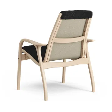 Laminett armchair - Sheepskin black-lacquered beech - Swedese