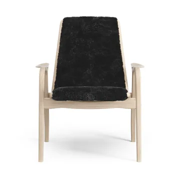 Laminett armchair - Sheepskin Black-white pigmented oak - Swedese