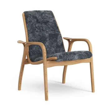 Laminett armchair - Sheepskin Charcoal-oiled oak - Swedese