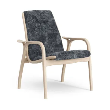 Laminett armchair - Sheepskin Charcoal-white pigmented oak - Swedese
