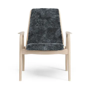 Laminett armchair - Sheepskin Charcoal-white pigmented oak - Swedese