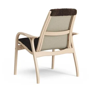 Laminett armchair - Sheepskin Espresso-lacquered beech - Swedese