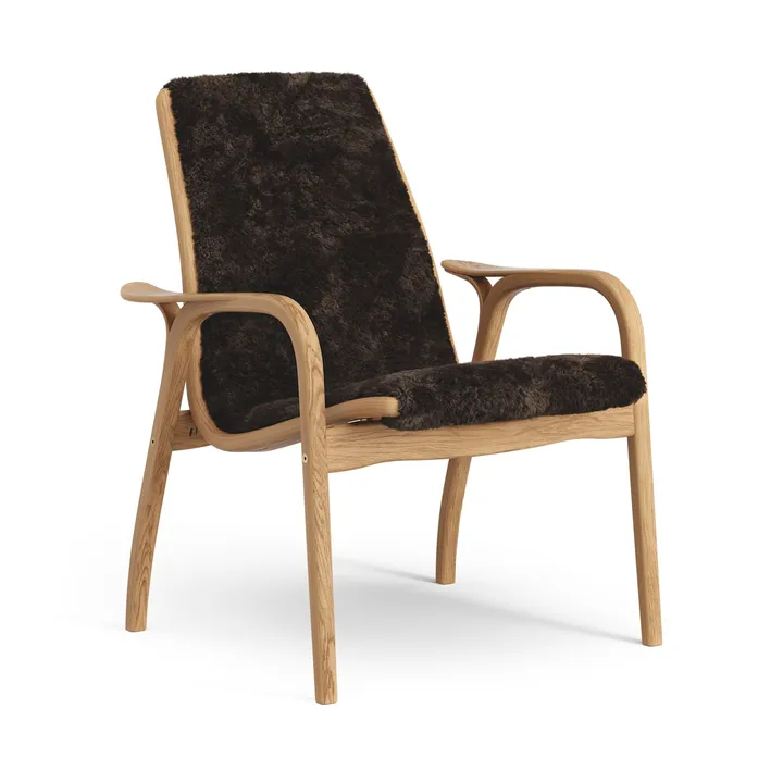 Laminett armchair - Sheepskin Espresso-oiled oak - Swedese