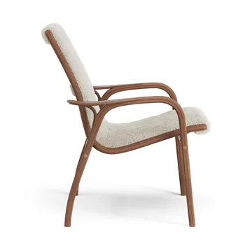 Laminett armchair - Sheepskin Moonlight-lacquered walnut - Swedese