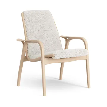Laminett armchair - Sheepskin Off white-lacquered beech - Swedese