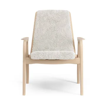Laminett armchair - Sheepskin Off white-lacquered beech - Swedese