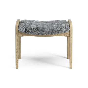Lamini children's foot stool laquered oak/sheep skin - Scandinavian Grey (grey) - Swedese
