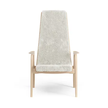 Lamino arm chair laquered beech/sheep skin - Off white (white) - Swedese