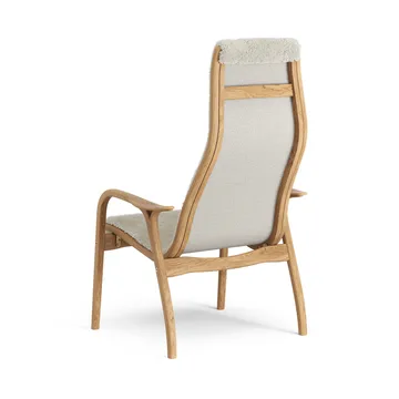 Lamino arm chair oiled oak/sheep skin - Moonlight (beige) - Swedese