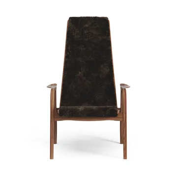 Lamino arm chair oiled walnut/sheep skin - Espresso (brown) - Swedese