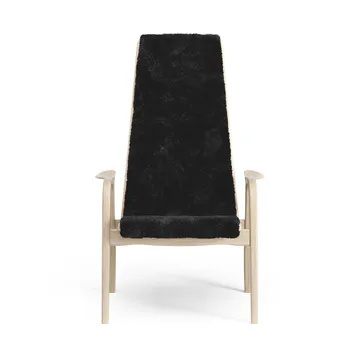 Lamino arm chair white pigmented oak/sheep skin - Black (black) - Swedese