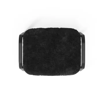 Lamino armchair and footstool Black Edition - Black - Swedese