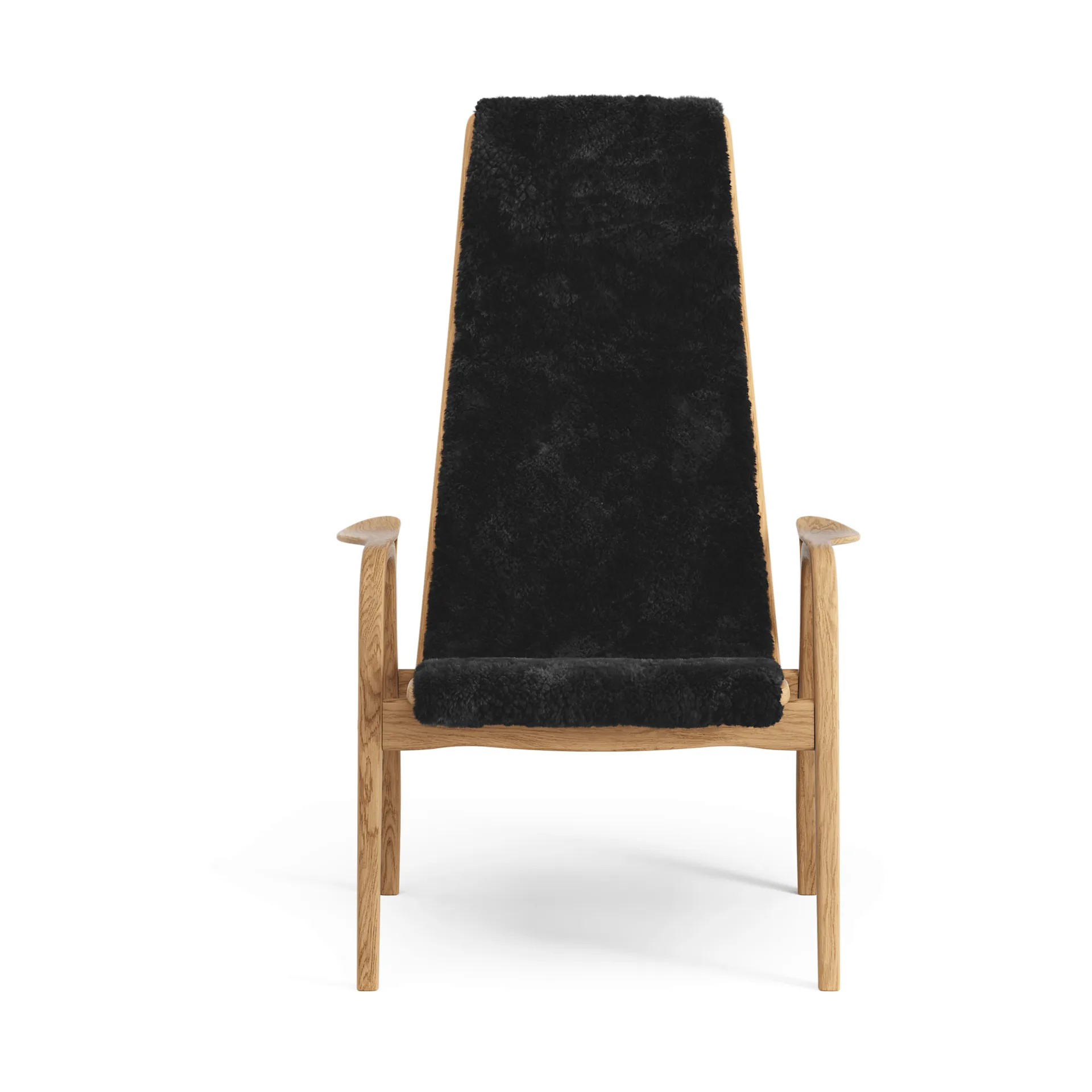 Lamino armchair, Sheepskin black-oiled oak Swedese