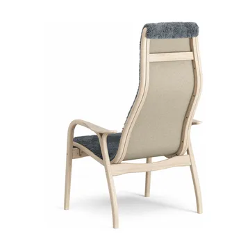 Lamino armchair - Sheepskin Charcoal-white pigmented oak - Swedese