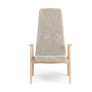 Lamino armchair - Sheepskin Moonlight-lacquered beech - Swedese