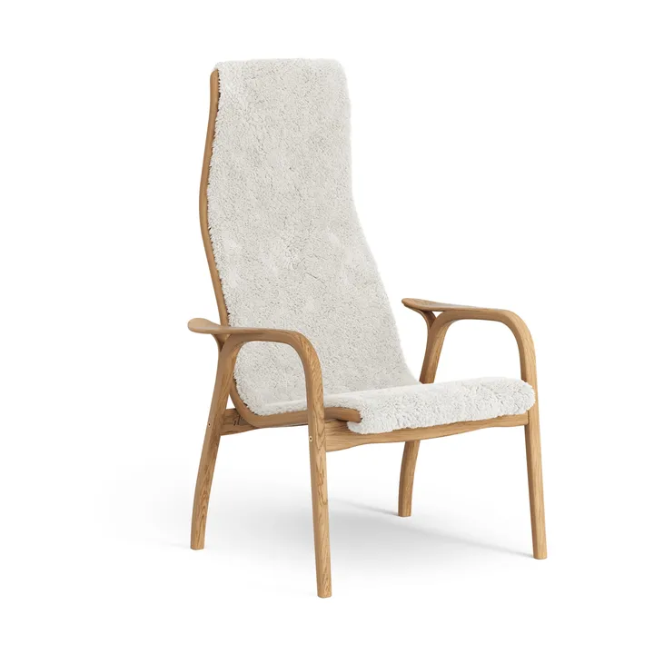 Lamino armchair - Sheepskin Off white-oiled oak - Swedese