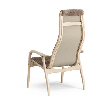 Lamino armchair - Sheepskin Sahara-lacquered beech - Swedese